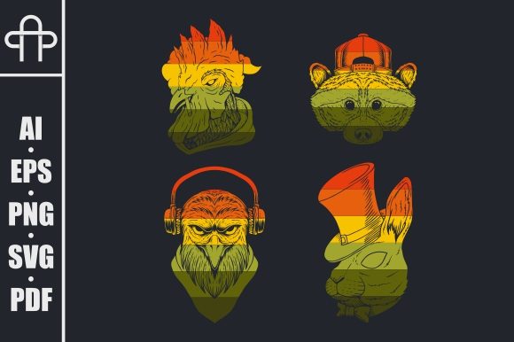 Animal Retro Vector Illustration: A Designer's Secret Weapon