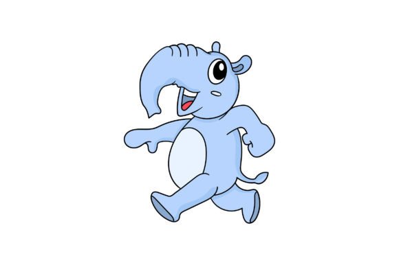 Animal Tapir Cartoon Stickers Walking: Your Go-To Playful Design Asset