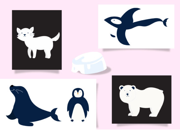 Arctic Animal Set Bundle: Adorable Vectors for Every Project