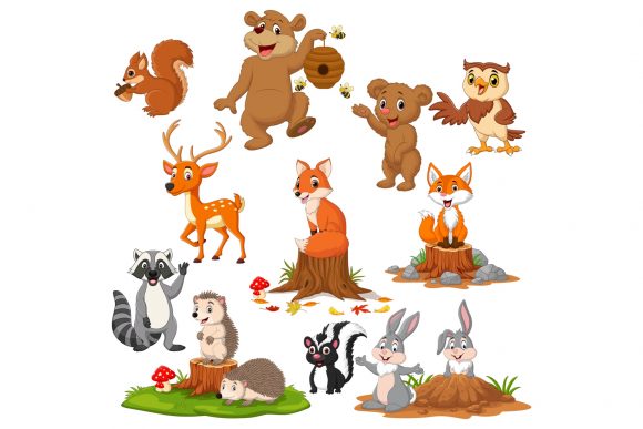 Autumn Forest Animal Bundle: Whimsical Design for Cozy Brands