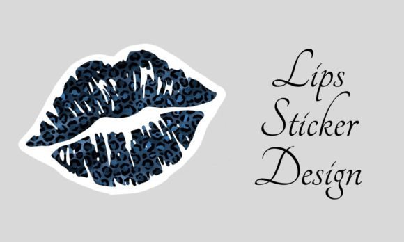 Blue Leopard Animal Print Sticker Design: Your Go-To Statement Piece