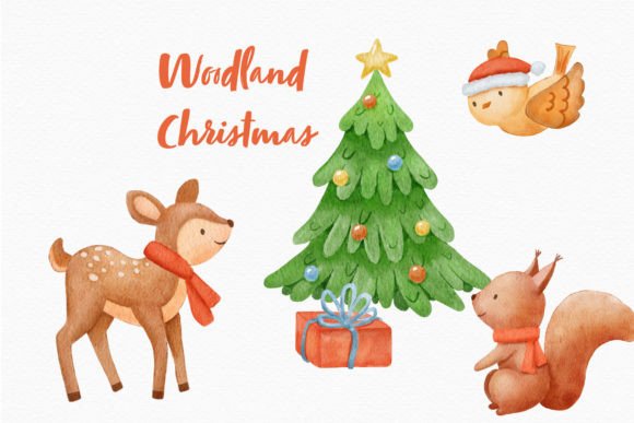 Charming Watercolor Elements for Festive Projects