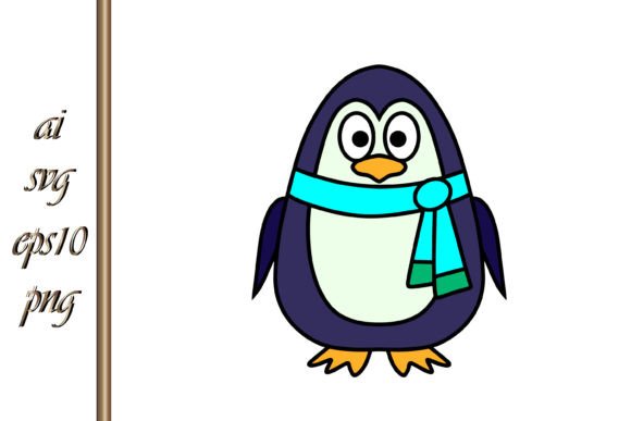 Christmas Penguin Cartoon: Playful Vectors for Festive Projects