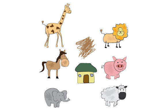 Funny Animal Cartoon Hand Drawing: A Creative Asset