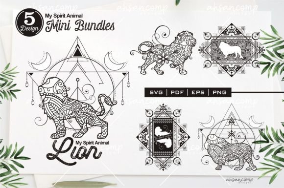 Lion Mandala: The Spirit Animal Font for Bold Branding