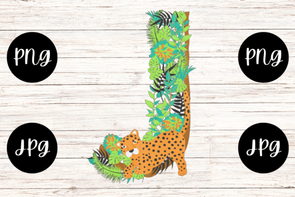 The Creative Edge of the Animal Floral Alphabet J Letter